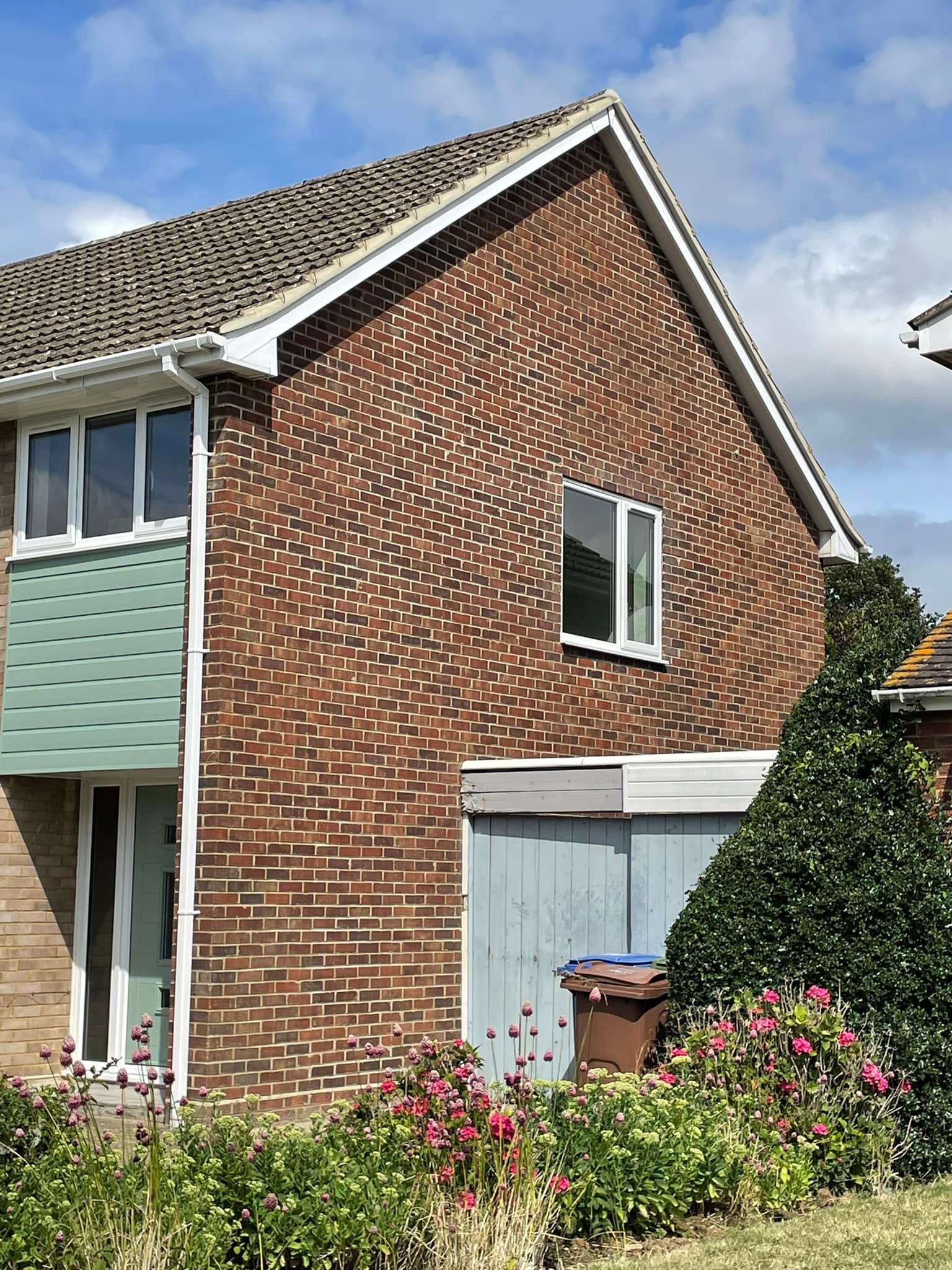 Brick repointing and roof repair carried out at a house in Canterbury by CL Baker