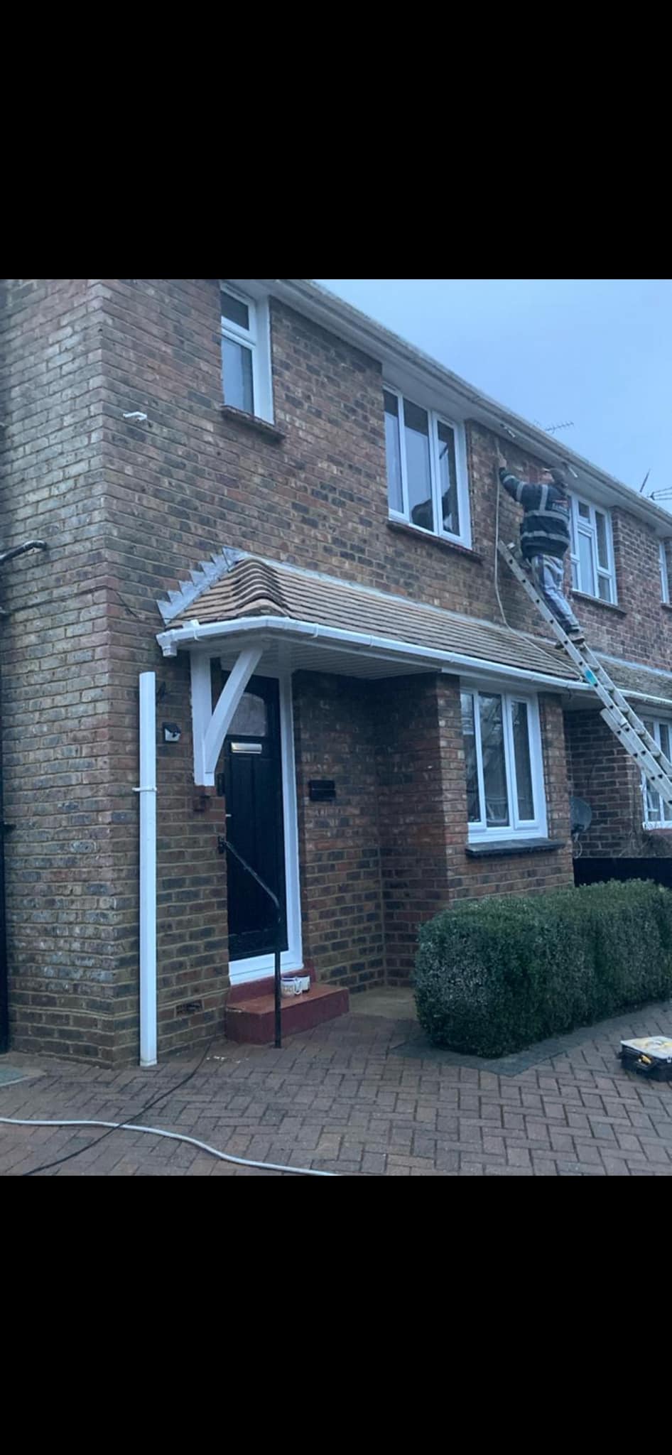 Brick repointing carried out at a house in Faversham by CL Baker