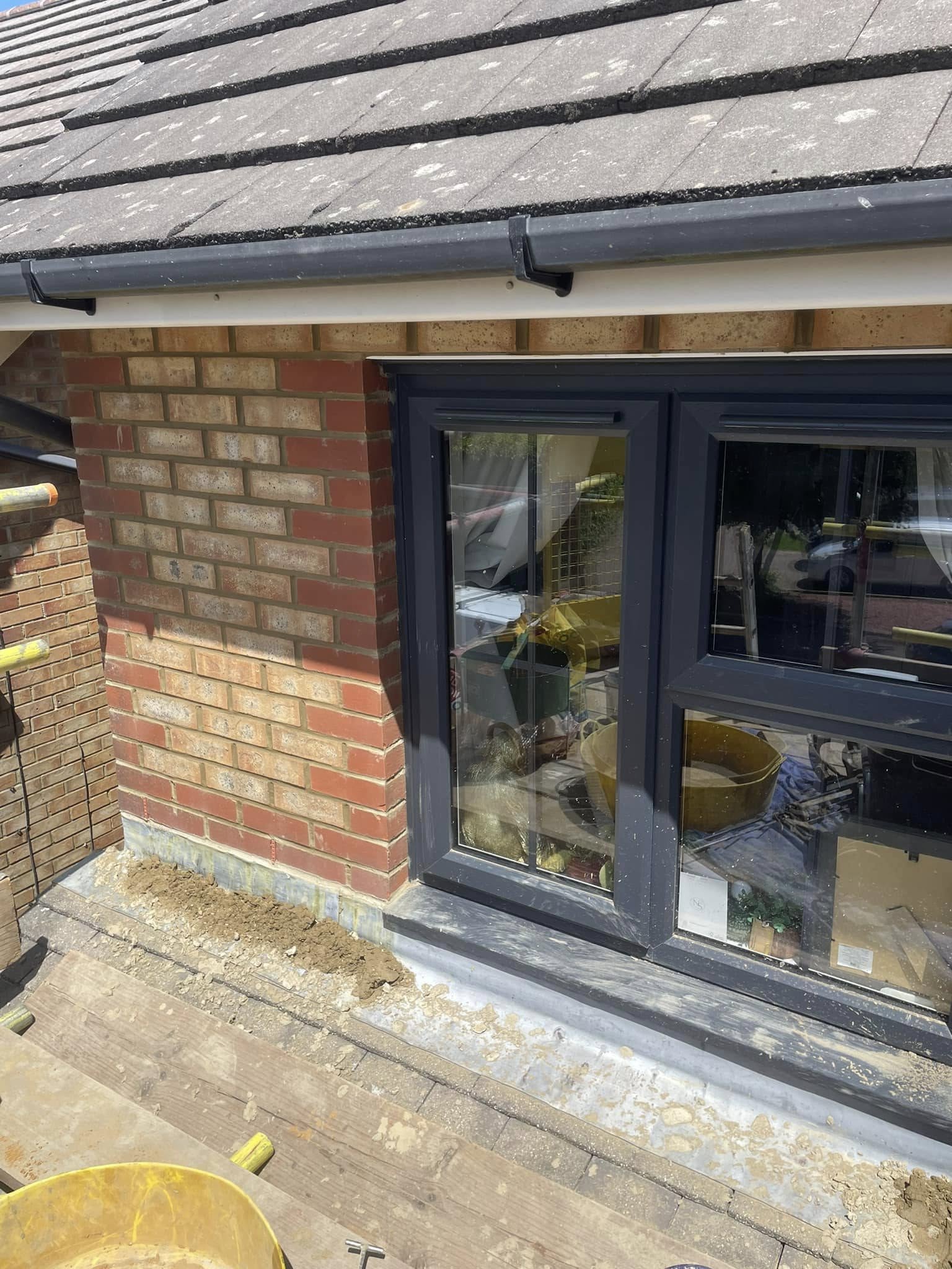 Brick repointing carried out at a house in Faversham by CL Baker
