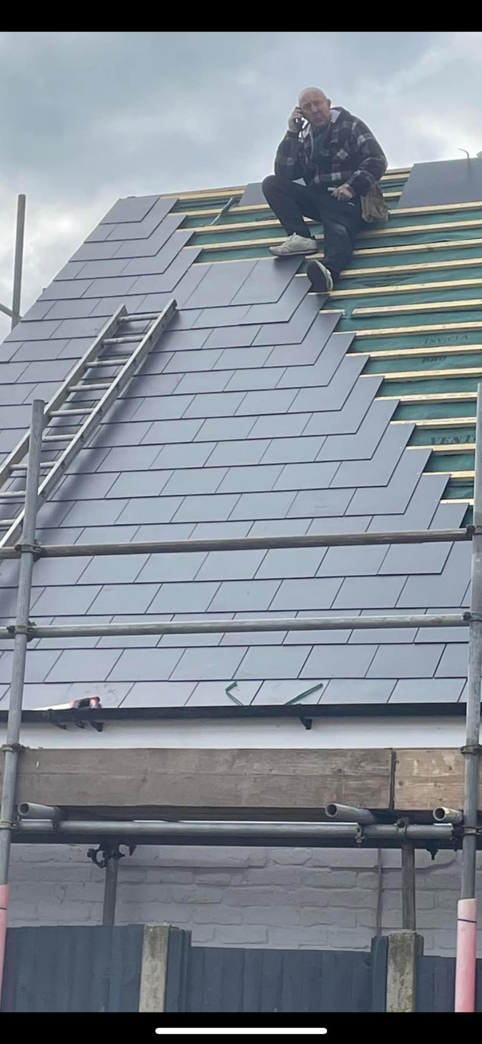 Roof repair/tiled roof carried out at a house in Hythe by CL Baker