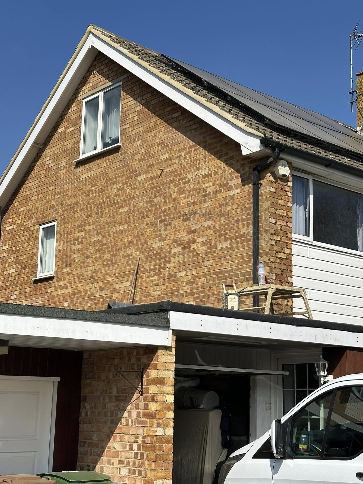 Flat roof and brick repointing carried out at a house in Whitstable by CL Baker