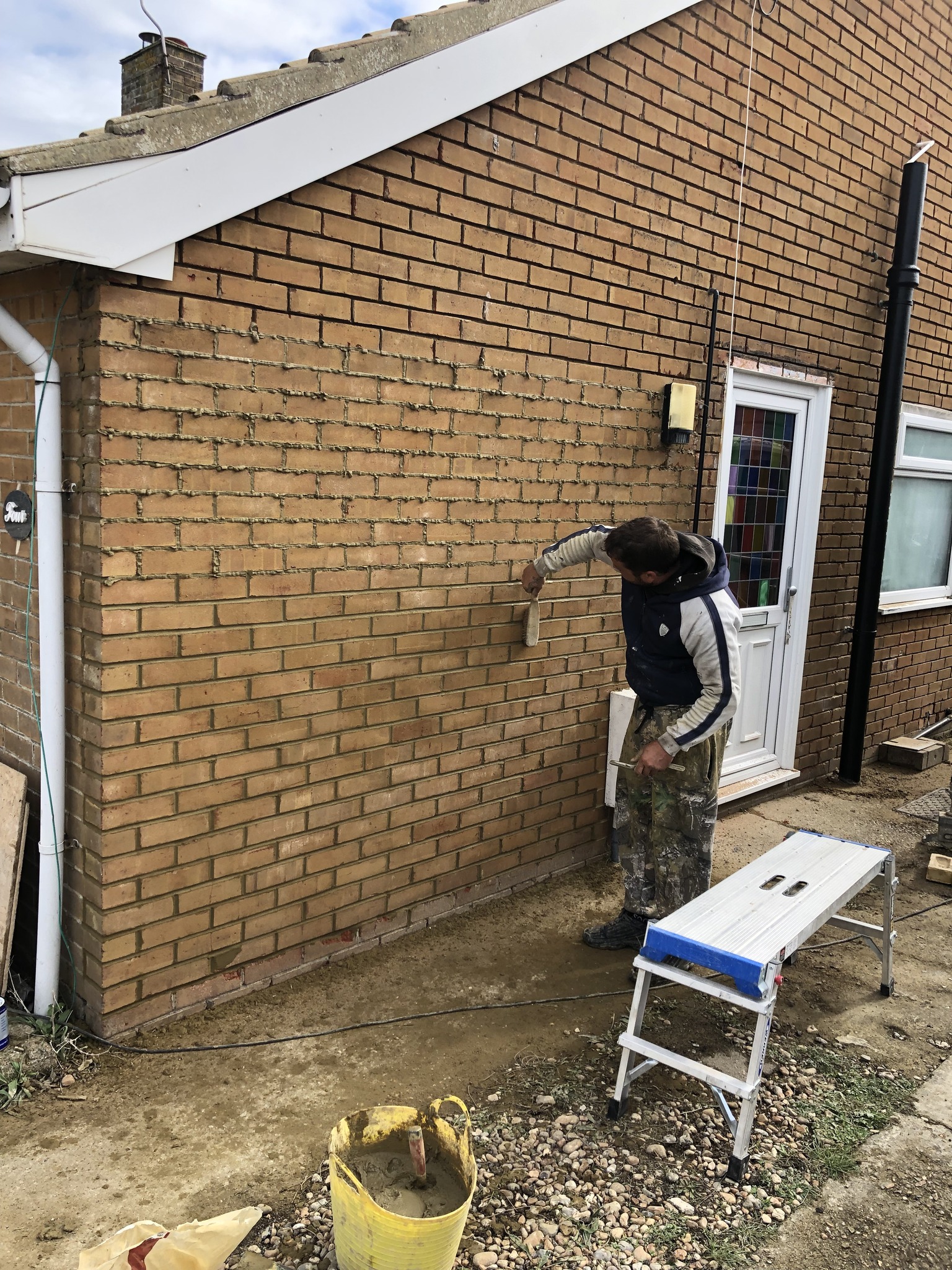Brick Repointing carried out at a house in Dover by CL Baker