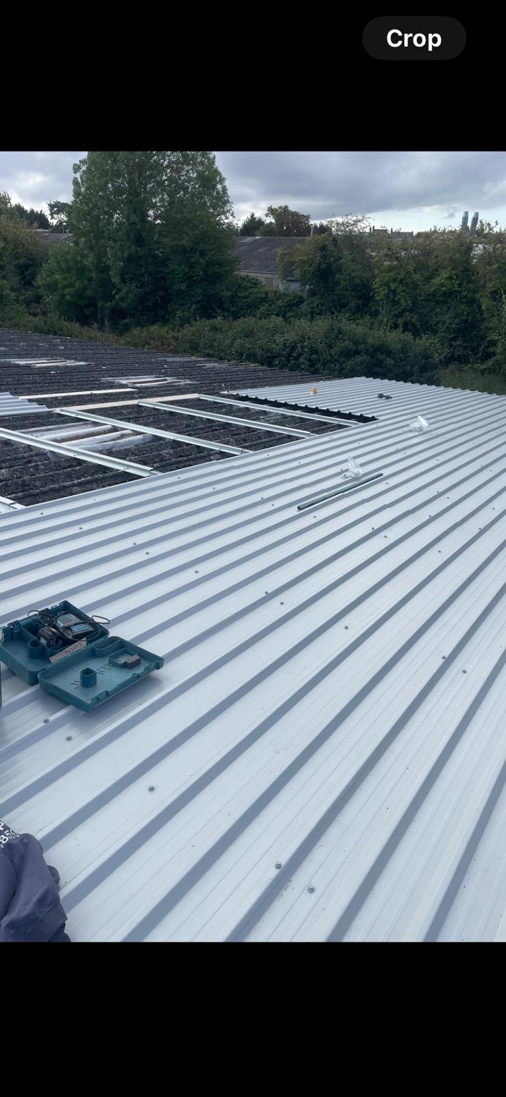 Commercial & Industrial Roofing repair carried out at a business in Sittingbourne by CL Baker