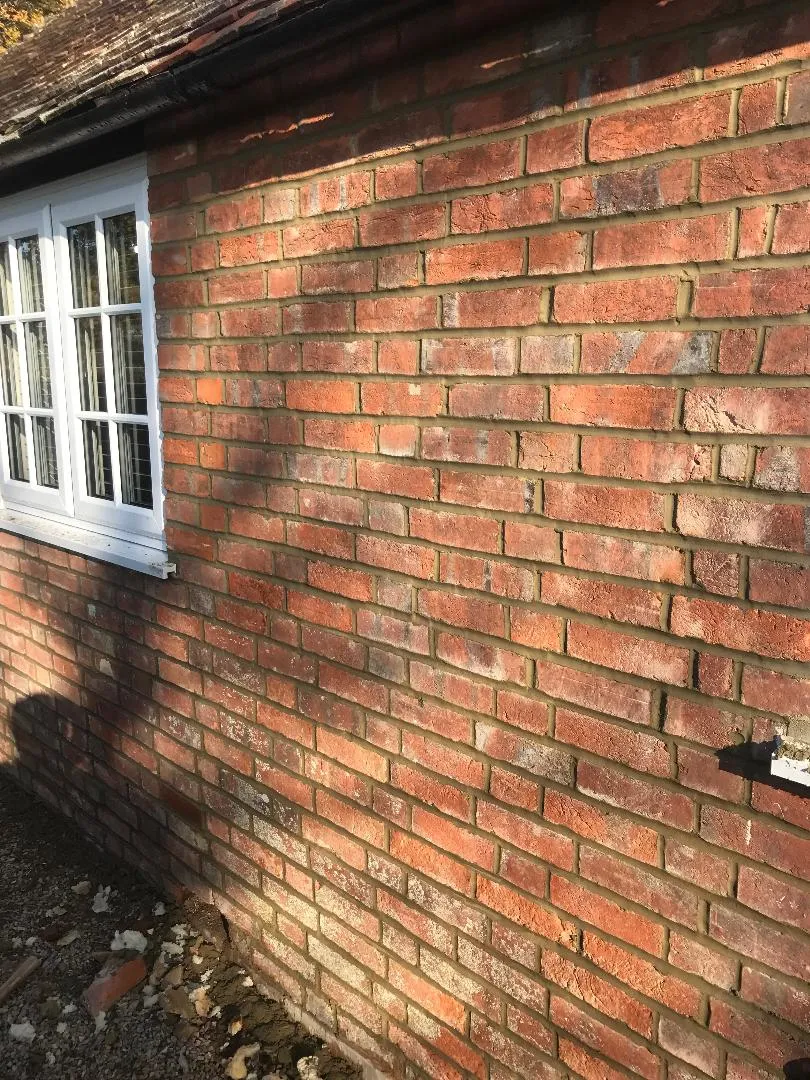brick re-pointing carried out at a house in Dover by CL Baker