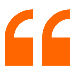 Icon - Opening Speech Marks - Orange