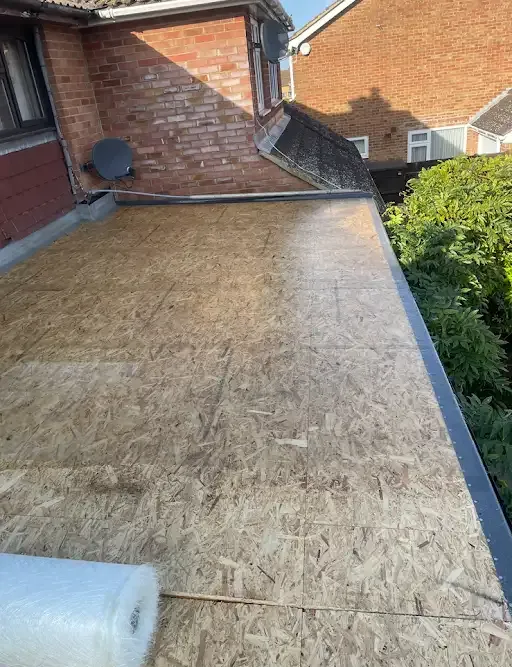 Flat roof carried out at a house in Hythe by CL Baker