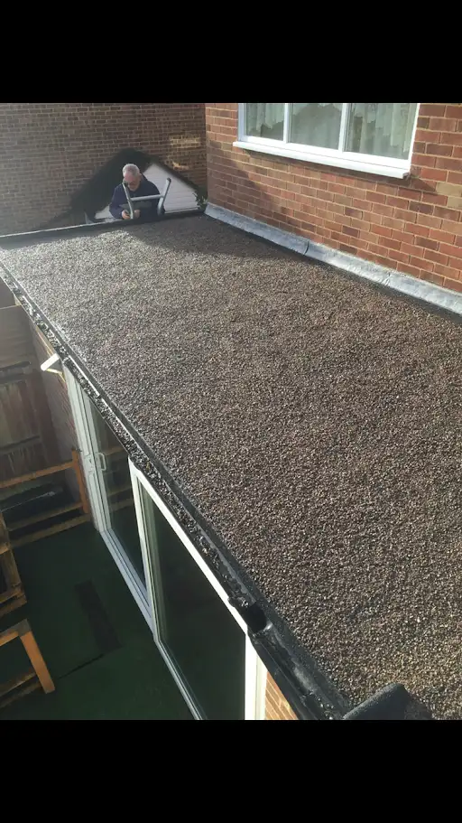 Flat roof carried out at a house in Canterbury by CL Baker