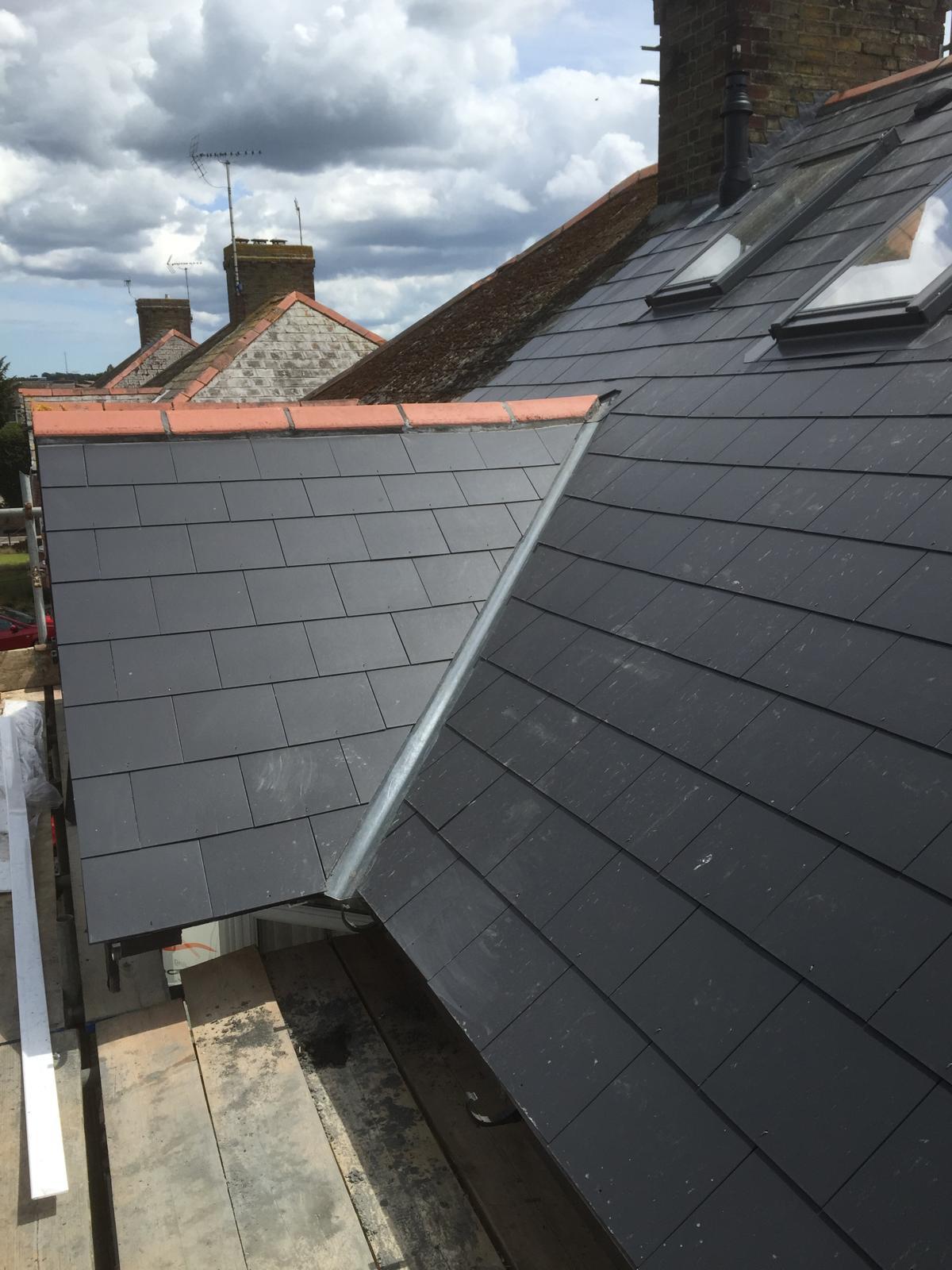 new tiled roof recently repaired in sittingbourne
